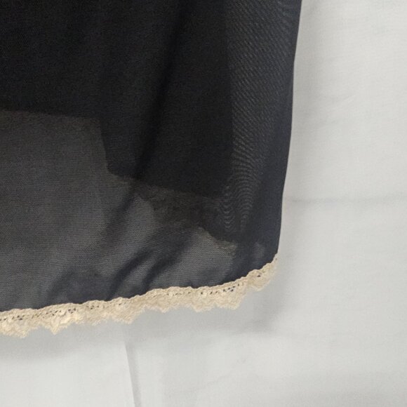 Icollection Tank Y2K babydoll Fairy Whimsigoth Lace Black Beige 3X - Picture 4 of 10